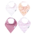 thumbnail image 1 of Baberos para bebés con forma de perla de cobre, paquete de 4 unidades, de algodón suave, ajustables, Lola, 1 of 6