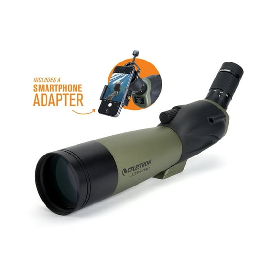 Celestron Ultima 80 Angled Spotting Scope with Smartphone Adapter