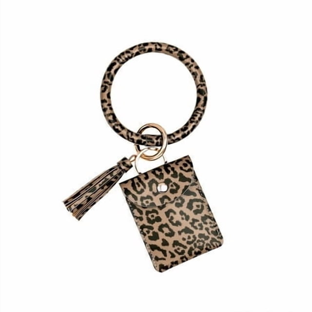 babydream1 Bracelet Rond Porte-Clés à Franges Porte-Cartes Porte-Monnaie Café