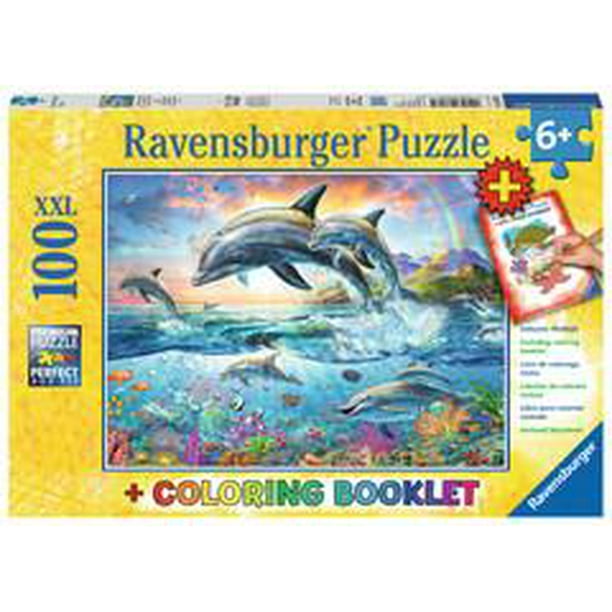 Ravensburger - 13697 Dauphins Vibrants (100 Pièces de Puzzle)
