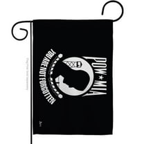 Americana Home & Garden G142307-BO 13 x 18.5 in. POW & MIA Garden Flag with Armed Forces Service Double-Sided Decorative Horizontal Flags House Decoration Banner Yard Gift