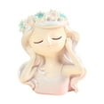 thumbnail image 1 of Fairy Head Plant Bot Girl Planter Decoración de arte creativo de arte multifunción, 1 of 8