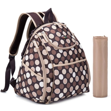 colorland multipurpose mummy backpack brown polka colorland multipurpose mummy backpack brown polka