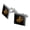 Silver, variant on Marine Corps USMC Golden Logo on Black Eagle Globe Anchor Officially Licensed Square Cufflink Set - Silver or Gold