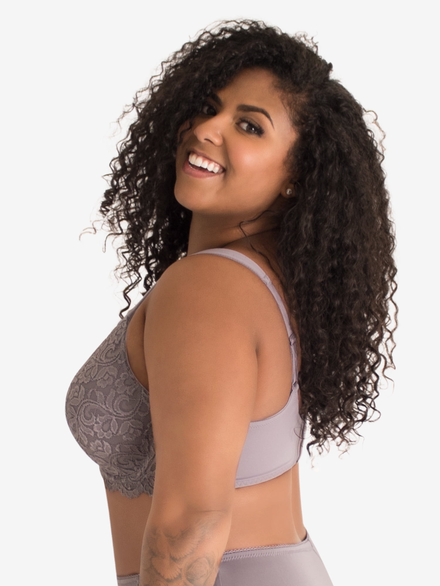 Leading Lady, The Ava, Lace Bra, Underwire Lightly Padded Cups, Smoothing Sides, Adjustable, Padded Straps, Lift and Shape (Women's & Women's Plus)