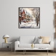 thumbnail image 3 of (14CTABB-343__C__ 50x50) Hilo algodón ecológico bordado 14CT 2 hebras impresión 50*50cm escena nieve callejera kit serie paisaje punto cruz, 3 of 9