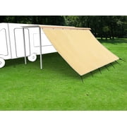 Shatex RV Awning Shade Compelete Kits for Outdoor Shade 8x20ft Tan