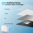 thumbnail image 6 of Art3dwallpanel 11.4''x9.1'' Faux Marble Peel & Stick Backsplash for Kitchen,Wall,White,7.2sq.ft.(Set of 10), 6 of 10
