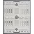thumbnail image 2 of Bliss Rugs Bailey Transitional 8' x 10' Dark Gray and White Indoor Outdoor Area Rug, 2 of 8
