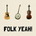 thumbnail image 3 of CafePress - Folk Yeah T Shirt - Men's Classic Graphic T-Shirt, 3 of 4