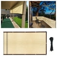 thumbnail image 6 of XDDST Balcony Privacy Screen Cover 3'3 Beige Balcony Sunshade Net Fence Privacy Encryption Thickening Sun Outdoor Insulation Garden Net Courtyard, 6 of 9