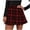 Red, variant on LYXSSBYX Women High Waist Skirts Dresses Hot Sale Clearance Layered Lattice Splicing Pleated Skirt High Waist Skirt