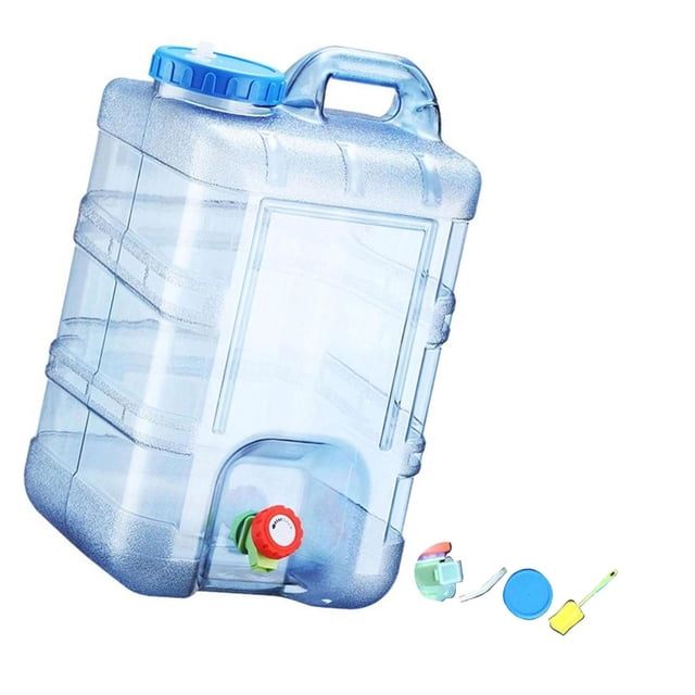 S SERENABLE Contenant d'Eau avec Robinet Réservoir d'Eau avec Grand Ouverture de Remplissage Contenant d'Eau Potable Pichet de Stockage d'Eau pour Randonnée Conduite Sans Robinet de Rechange