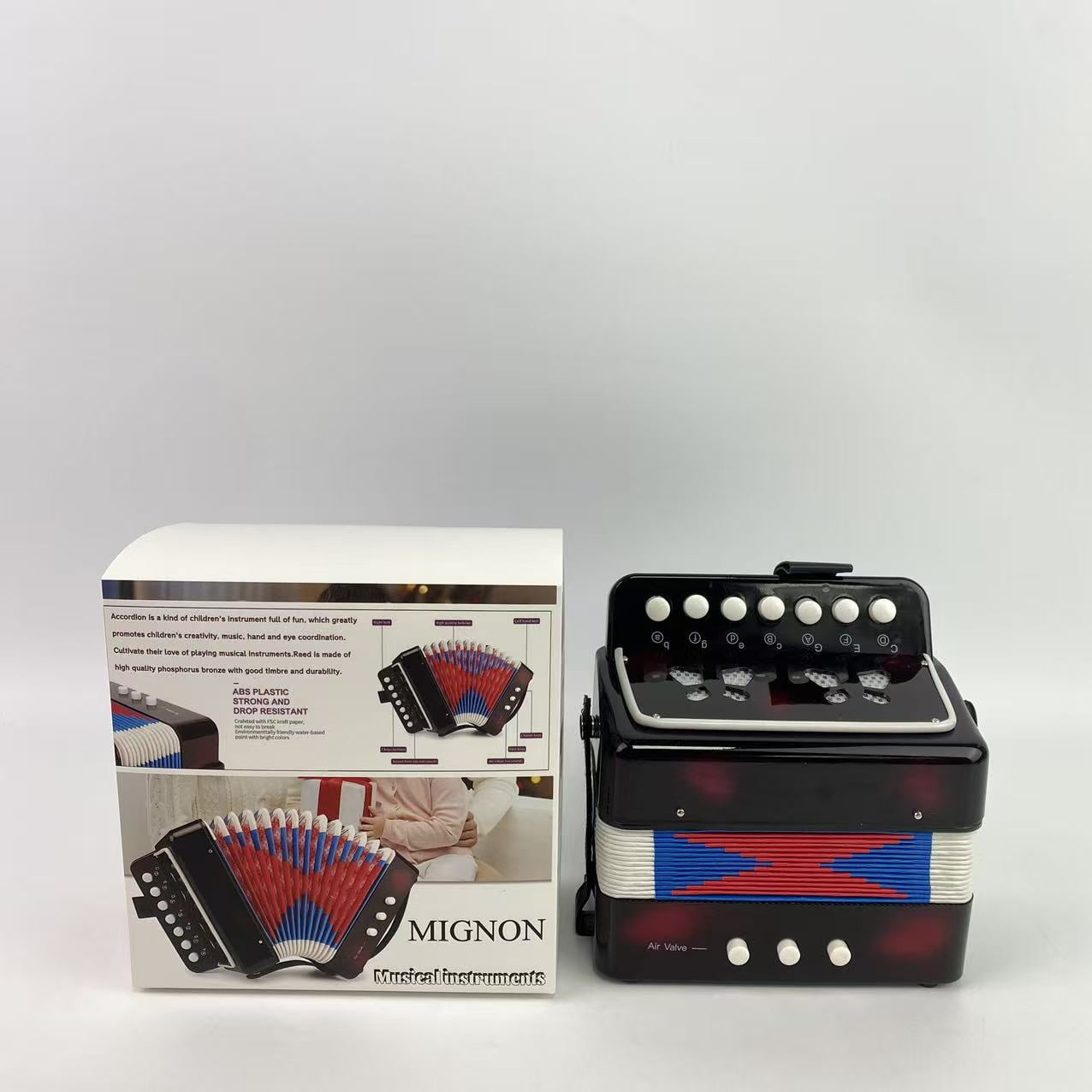 Accordeon Enfant, Accordéon Enfant Instrument, Mini Petit 17-Clé 8