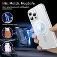 thumbnail image 3 of for iPhone 13 Pro Max Phone Case with Magnetic Stand, [Mil-Grade Shockproof Protection] [Compatible with MagSafe] [Elf-Eye Design] Shockproof Phone Case for iPhone 13 Pro Max, Clear, 3 of 18