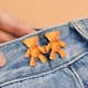 thumbnail image 2 of Cute Bear No-Sew Waist Button, Jean Buttons Pins For Loose Jeans Waist Button, No Sewing Required, Waist Tighten Metal Waist Button Pin For Jeans, 2 of 3