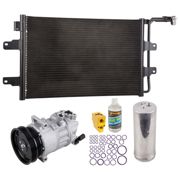 For Volkswagen Beetle 2006-2010 A/C Kit w/ AC Compressor Condenser & Drier - BuyAutoParts