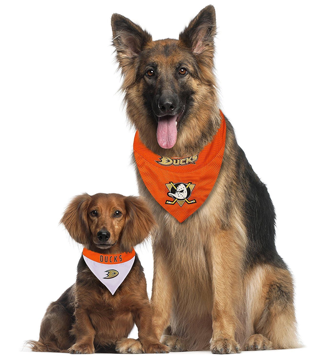 Pets First NHL Anaheim Ducks Bandana! NEW Reversible Pet Bandana - 2 sided Premium Bandanna