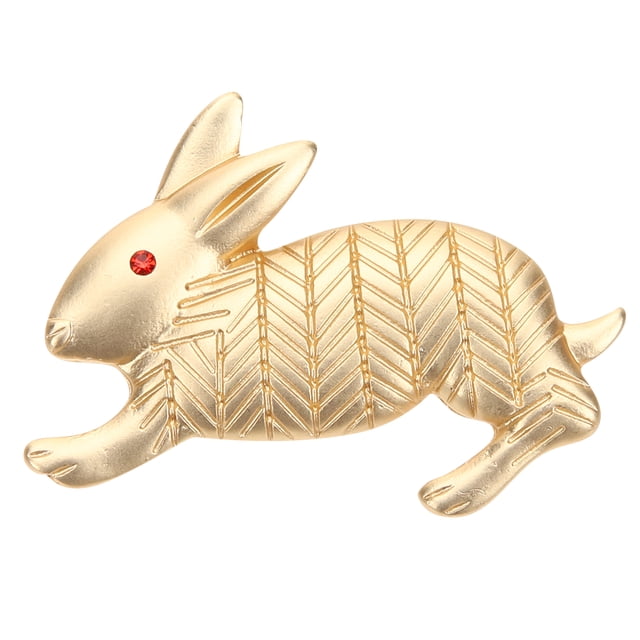 Broche en Métal Lapin Adorable Broche à Revers Mode Femme Bijou