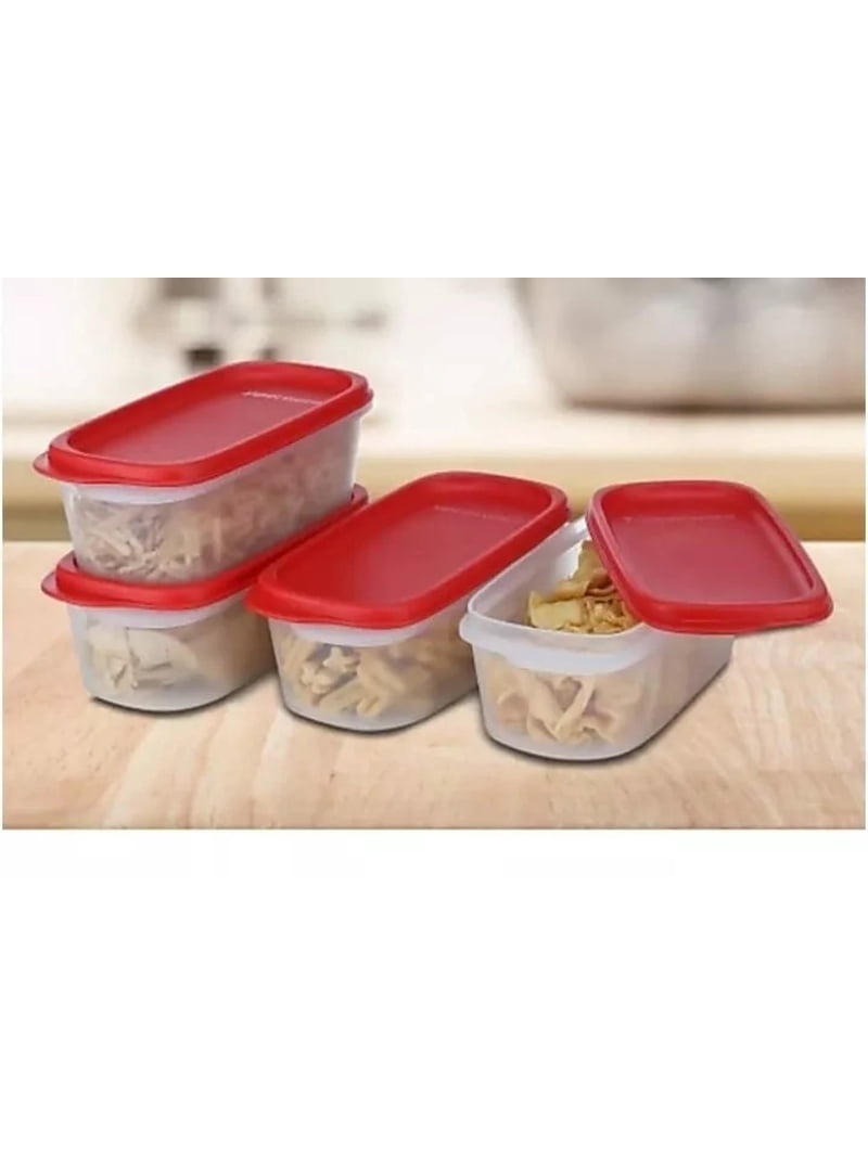 Tupperware, Plastic Food Storage Container, 500 ml, Red - Walmart.com