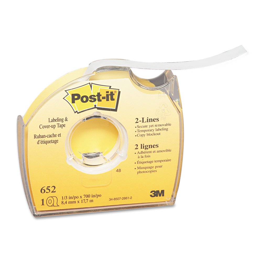 Postit Removable CoverUp Tape, NonRefillable
