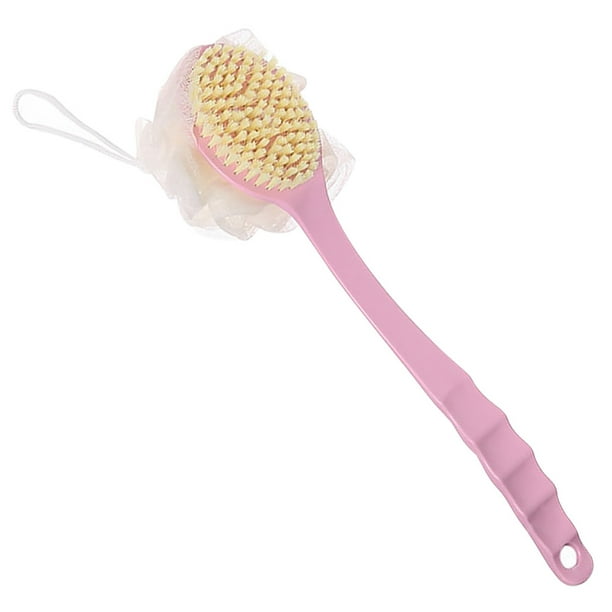 Moyic 1 cepillo de ducha de mango largo de plástico para ducha de baño masaje exfoliante depurador de espalda SPA cepillo de limpieza de la piel Juegos de accesorios de baño polvo nórdico 2 en 1 Moyic HA004088-03