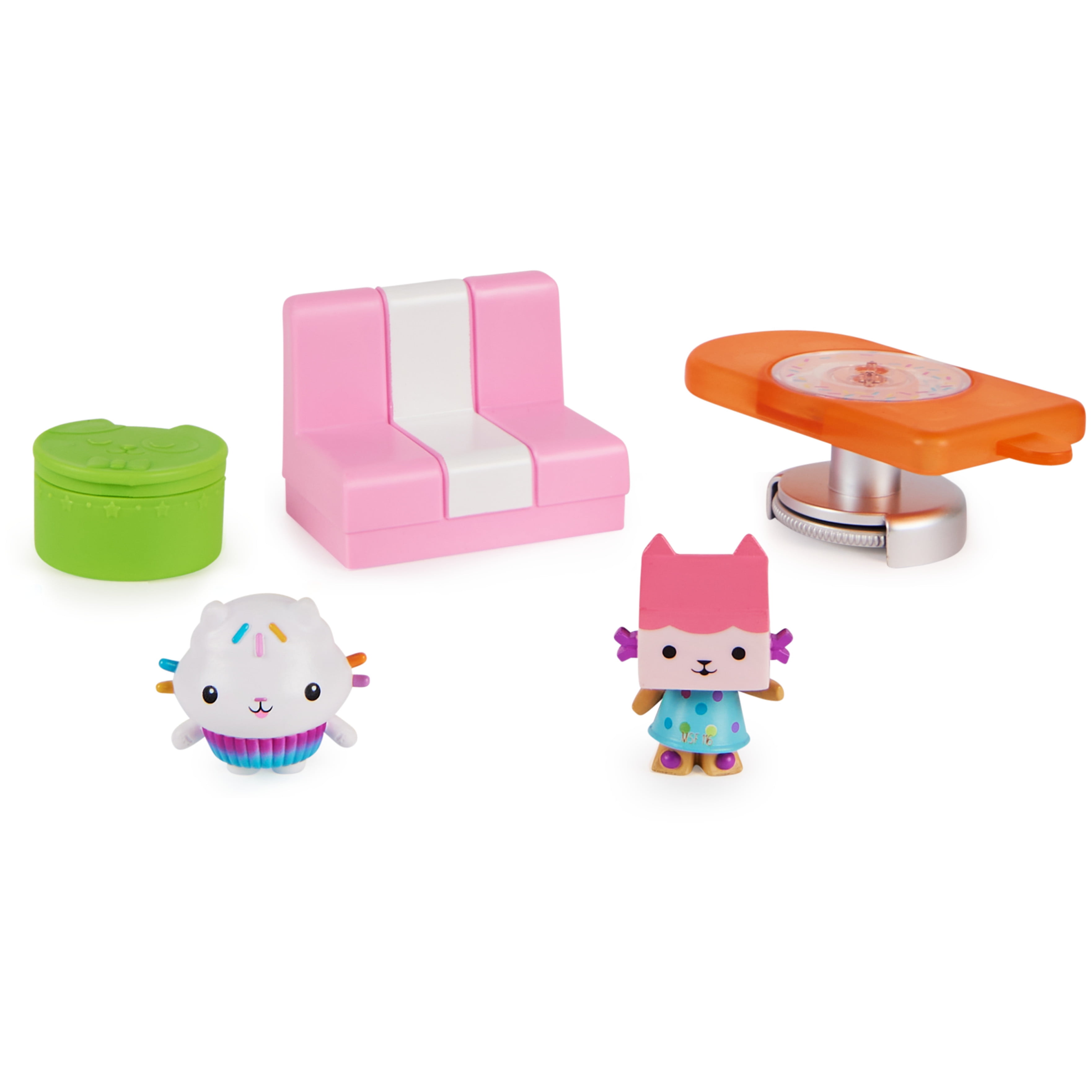 Gabbys Dollhouse (Walmart Exclusive) Kitchen Furniture and Figures for Kids 3 and Up