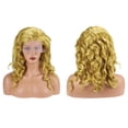thumbnail image 3 of Unique Bargains Lace Front Wigs For Women 16" Gold Tone Medium Long Body Wave with Wig Cap, 3 of 6