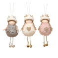 thumbnail image 4 of Amuleto de ángel de peluche navideño para niña, muñeca bonita para niños, regalo de muñeca, colgante para árbol de Navidad, accesorios, 4 of 6