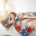 thumbnail image 3 of Manfei Watercolor Floral Butterfly Twin Comforter Sets,Usa Flag Bedding Set,Red White Blue,Polkadot Reversible,2 Pieces,1 Comforter and 1 Pillowcase, 3 of 7