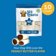 thumbnail image 2 of Stuffed Shin Bone with Peanut Butter flavor dog bone treat chews 3-4" -  (10 Count), 2 of 9