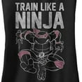 thumbnail image 5 of Teenage Mutant Ninja Turtles Train Like a Ninja Racerback Tank Top Black Women's (Large), 5 of 5