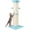 Cyan, variant on Cat Scratching Post 33 Inch Nature Sisal Cat Scratch Post for Indoor Cats, Large Cat Scratcher Protect Your Furniture Pink