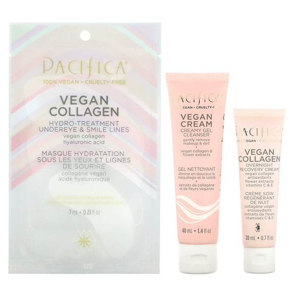 Vegan Collagen Skincare Kit , 3 Piece Kit, Pacifica