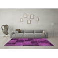 thumbnail image 3 of Ahgly Company Indoor Rectangle Patchwork Purple Transitional Area Rugs, 5' x 8', 3 of 4