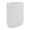 thumbnail image 1 of Sagebrook Home 16937-01 12 in. Ceramic Ridged Vase, White, 1 of 1