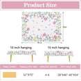 thumbnail image 2 of Spring Summer Floral Flowers Rectangle Tablecloth 52 x 70 Inch, Poppy Bellflower Bloom Decorative Table Cloth Wildflower Dining Table Cover, Butterfly Seasonal Dinner Party Picnic Decoration, 2 of 6