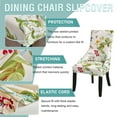 thumbnail image 5 of Stretch wingback Side Chair slipcover Printed, armless wingback Chair Cover with Elastic Bottom Sloping Armchair Covers Removable Washable Armchair Covers-AH-1 Pcs, 5 of 8
