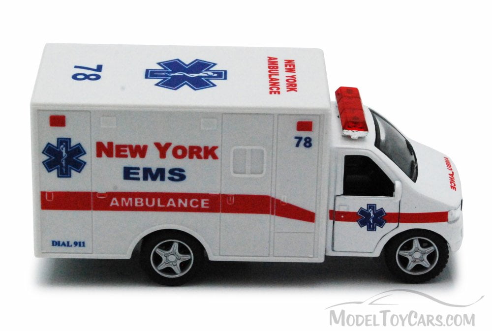 white ambulance toy