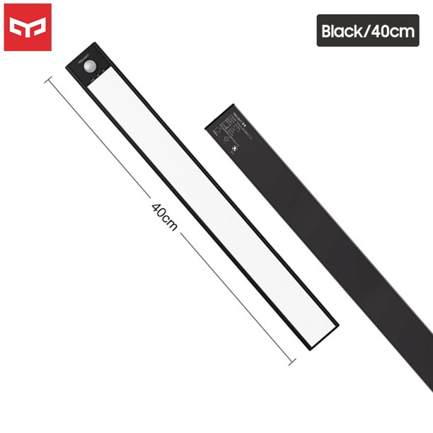 Luz de armario Irfora Yeelight Luz LED para armario debajo del armario Luz de noche inalámbrica con sensor de movimiento Luz de armario recargable Barra de luz para guardar en cualquier lugar para arm Irfora Luz de armario