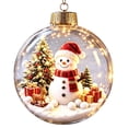 thumbnail image 2 of Eagokdc Light‑Up Ball Hanging Decorations Christmas Clear Globe Ornaments, Farmhouse Hanging Balls for Christmas Tree Wall Window Ceiling Decor, 2 of 7