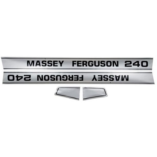 New Hood Decal Set Made Fits Massey Ferguson Tractor Mf 240 Walmart Com