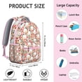 thumbnail image 6 of Cute Cartoon Rose with Dog Bulldog Backpack for School,Cute School Bag,Schoolbag with Adjustable Shoulder Straps & Padded Back,15.3"x11"x7.1".﻿, 6 of 6