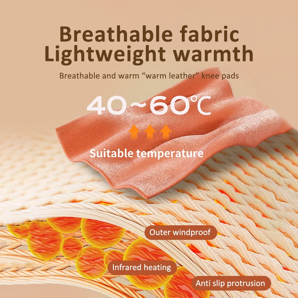 Heated Knee Massager with LED Screen, 3 in 1 Rechargeable Heated Knee Brace Wrap with 5 Heating Levels & 5 Vibration, Heated Knee Pad for Shoulder Elbow Knee
