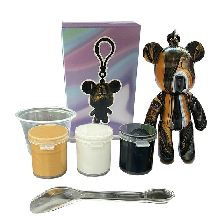 Fluid Bear Keychain DIY Set, Acrylic Pour Painting, Bear Figurine Fluid  Painting, Violent Bear Painting Toolkit, Bear Brick DIY Set -  Israel