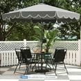 thumbnail image 2 of Yardi Yarda 10 Feet Patio Umbrella Outdoor Market Umbrella, Outdoor Shade with Crank Tilt Adjustment, Gray, 2 of 12