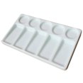 thumbnail image 1 of 10-Well Rectangular Shape Porcelain Ceramic Watercolor Leak Proof Painting (White), 1 of 5