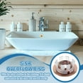 thumbnail image 5 of Uxcell Sink Overflow Ring, Bathroom Sink Overflow Drain Cover for Wash Basin Matte Black/White, 5 of 7