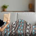 thumbnail image 3 of Aztec Soft Flannel Fleece Throw Blanket, Vintage Illustration of Scandinavian Inspired Motifs, Cozy Plush for Indoor and Outdoor Use, 50" x 60", Multicolor, by Ambesonne, 3 of 5