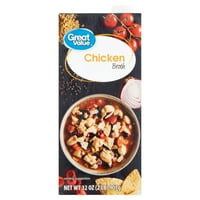 (6 Pack) Great Value Chicken Broth, 32 oz